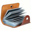 Business Card Holder Anti-Theft ID Credit Card Holder Fashion Women's 24 Cards Slim PU Leather Pocket Case Coin Purse Wallet for Women Card