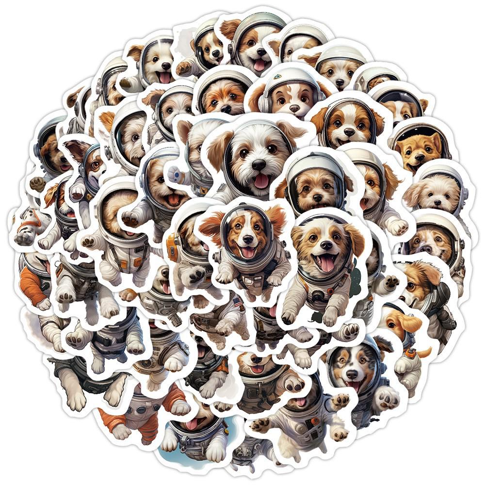 50PCS Cute Cartoon Puppy Stickers: Waterproof Decorative Decals for Phone, Tablet, Laptop, and Refrigerator
