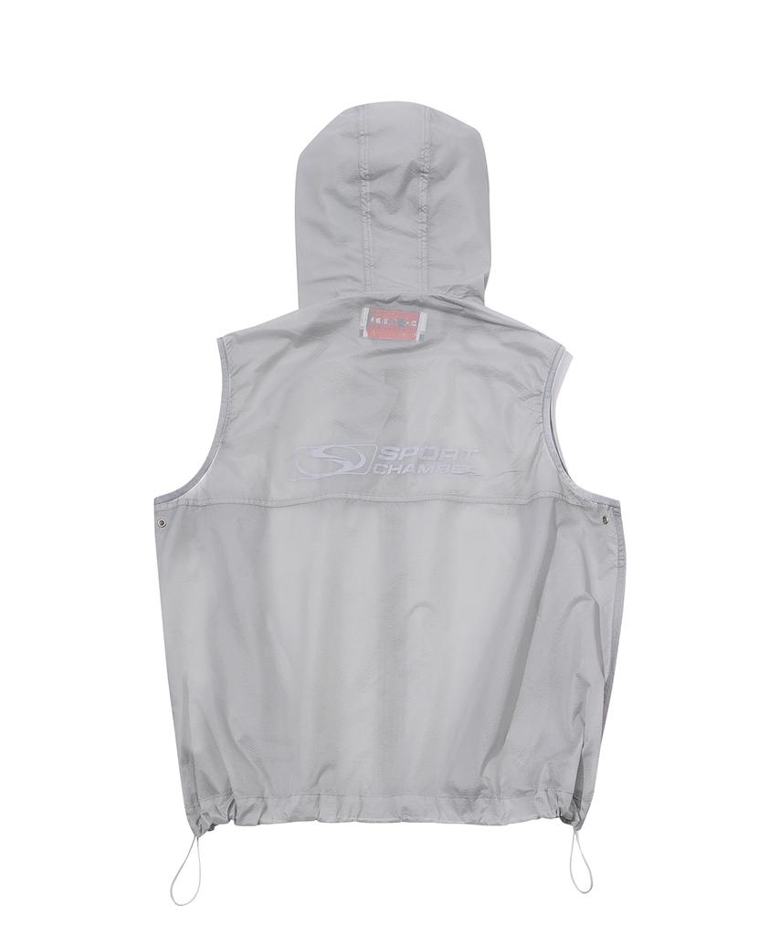 Sport Chamber Sc Light Active Hooded Vest (Light Grey)