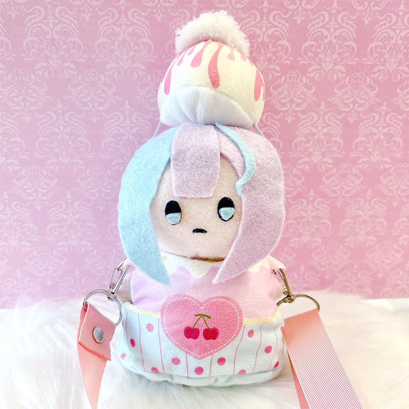 bag for stuffed animals Pink Stuffed life [Stuffed bag] [Stuffed clothes] Cake-shaped [For 15-20cm] g.triger Push-stitch [item]