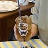 High Transparent Cartoon Kt Cat Glass, Cute High Borosilicate Water Cup, Girl Heart Milk Breakfast Cup Coffee Cup