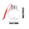 Clear Ornaments For Crafts Fillable 12 Pieces Clear Christmas Ornaments Tree Ball With Lid For Wedding Birthday Family Gathering