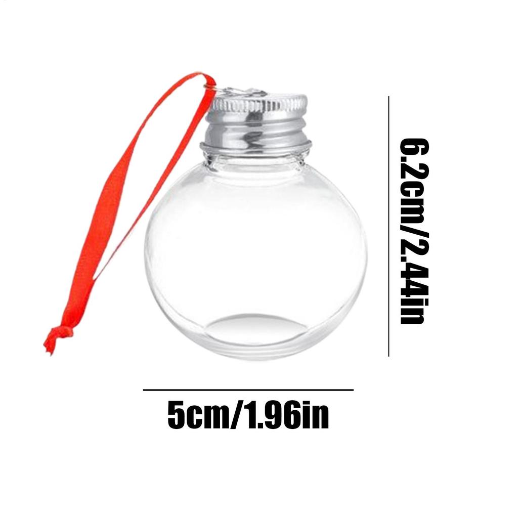 Clear Ornaments For Crafts Fillable 12 Pieces Clear Christmas Ornaments Tree Ball With Lid For Wedding Birthday Family Gathering