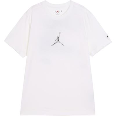 Jordan Marke Mode Buchstabenprint Pullover Weiches Kurzarm-T-Shirt Herren Oberteile Weiß FD7030-101