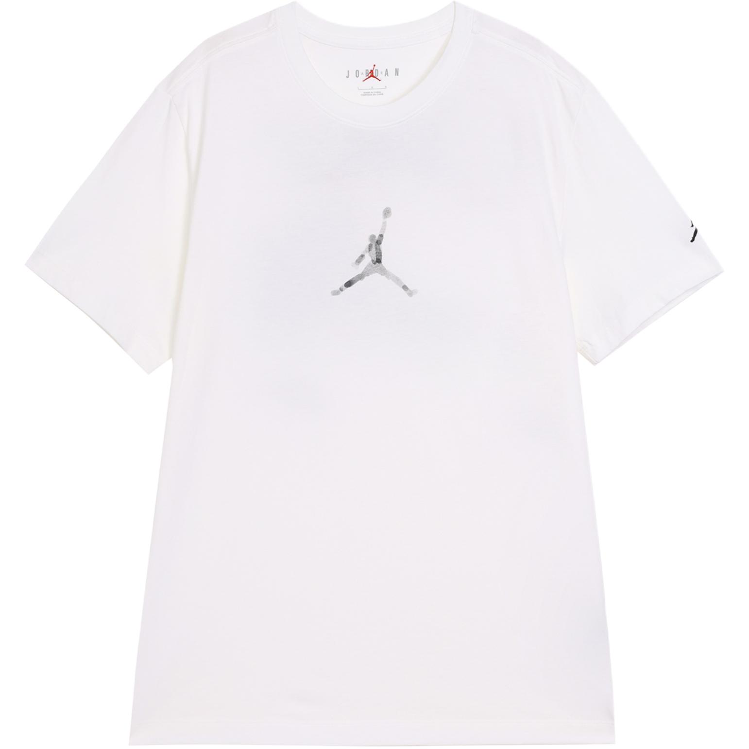 

Jordan Брендовая модная футболка с принтом букв, мягкая, с коротким рукавом, мужские топы, белая FD7030-101 M