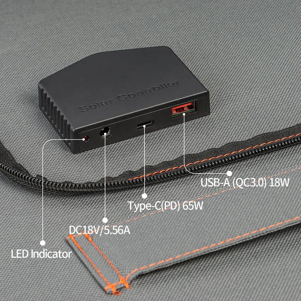 Flashfish A501 540Wh 500W Przenośna stacja zasilania + TSP 18V 100W Składany panel słoneczny Zestaw energii awaryjnej