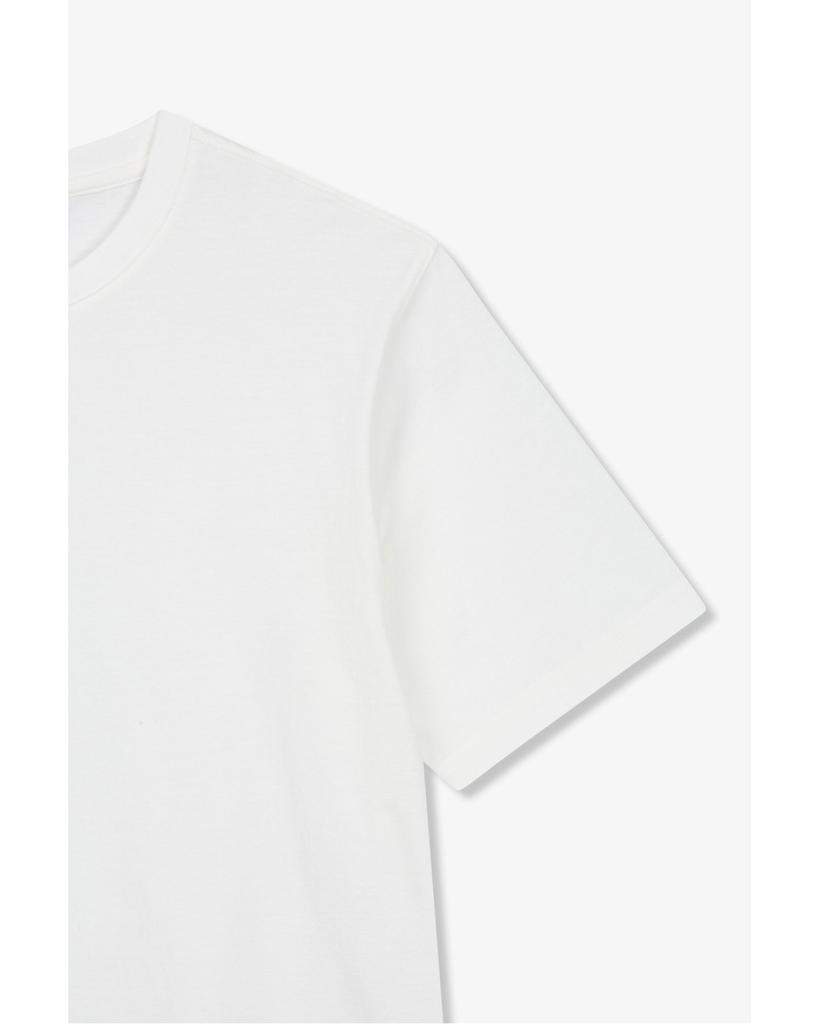 MAN ON THE BOON Soft Essential Crew Neck T-Shirt_White 4714112003