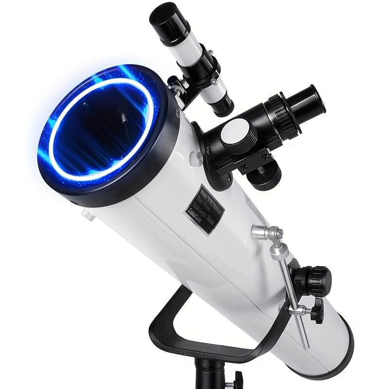 Astronomisk teleskop 114 mm stor blenderåpning med høy overføringslinse kan kobles til mobiltelefonen for å ta bilder