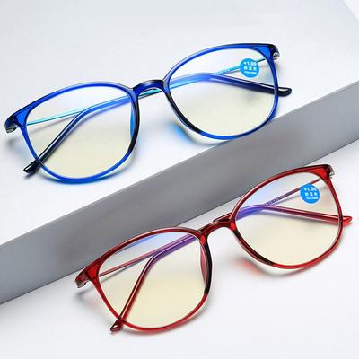 Anti-Blaulicht-Brille, Vollformat-Brille, Damen und Herren, übergroße quadratische Brille, optische Computerbrille