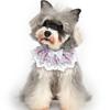 Lace Bow Floral Pet Bib Saliva Towel For Cat Dog Neck Scarf