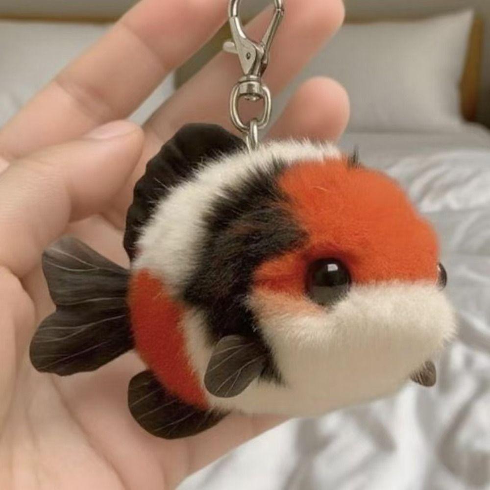 Měkký plyšový klíčenka ryba Vtipná klíčenka panenka ryba Kawaii přívěsek kapr Ryby Dárky