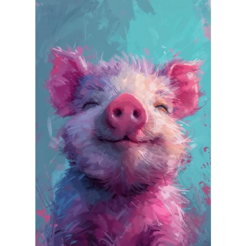 Funny Cute Smile Animals Kitten Koala Fox Lamb Posters Canvas Printing Vintage Wall Art Picture for Living Room Home Decor Gifts