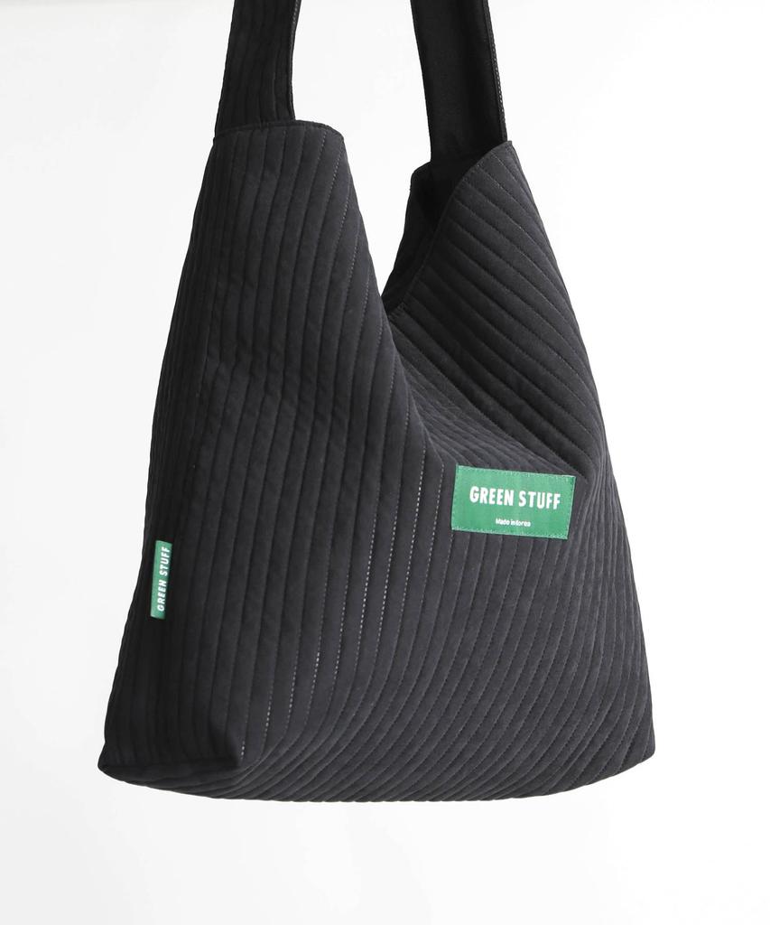 Green Stuff Simple Shopper Bag 62 Soft Quilted - Black