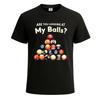 Billiard 8 Ball Play Pool Table Cue Stick Mens T Shirt Funny Party Shirt Top