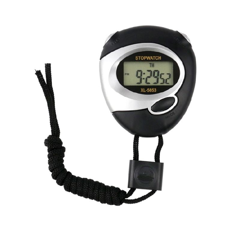 

Easy Press Silicone Button Timers With LCD Screen Weatherproof Outdoor Training Device High Accuracy Stopwatches чорний