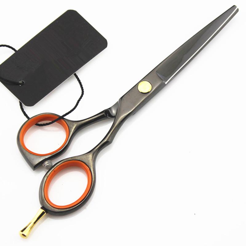 Professional Steel 5.5 '' Black Hair Scissors Haircut Thinning Barber Makas Scisors Cutting Shears Hairdresser Scissors