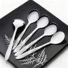 Auspicious Pattern Stainless Steel Soup & Mixing Spoon for Home and Hotel Use