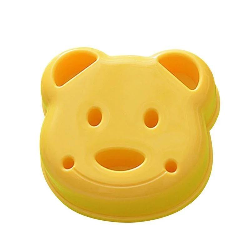 

Cute DIY Mold Cutter Little Bear Shape Mold Bread Cake Sandwich Mould Kitchen Gadget жёлтый