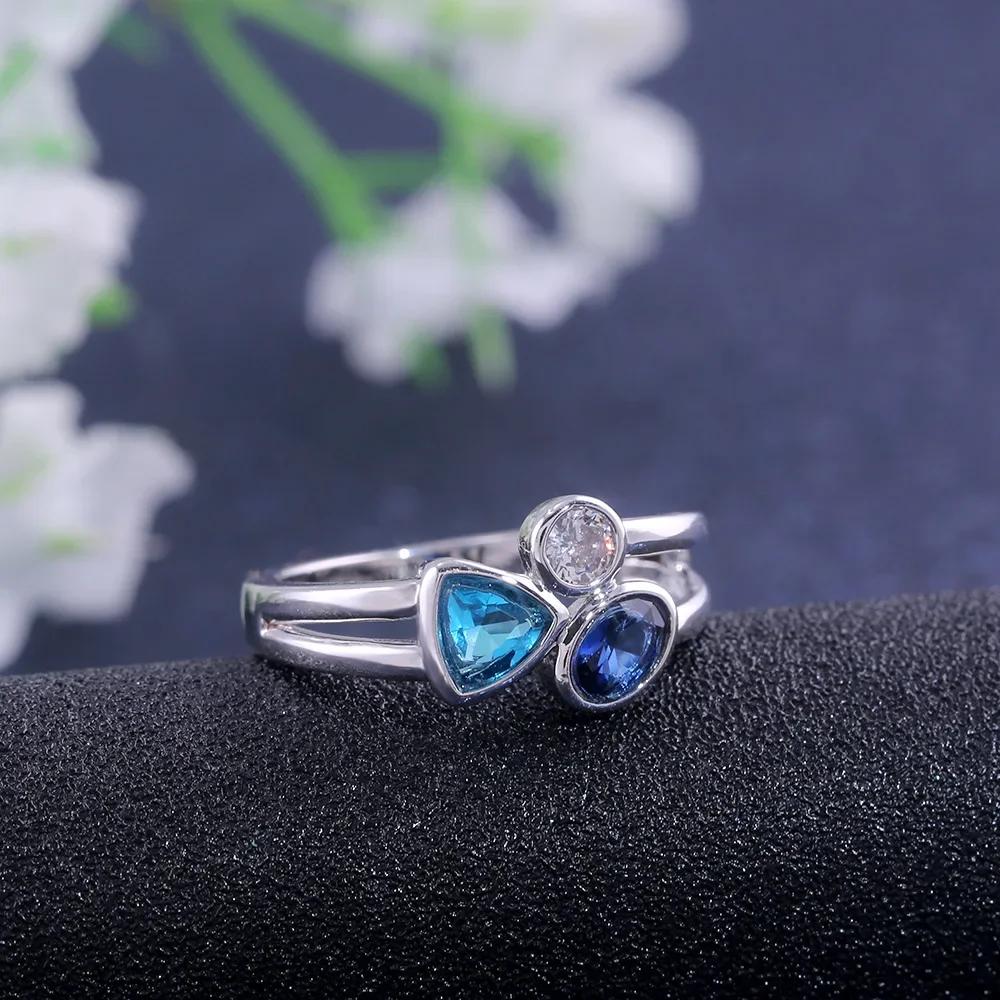 Neuer Geometrischer Unregelmäßiger Ring mit Zirkonia Offener Ring für Männer und Frauen Trend Hip Hop Party Accessoires