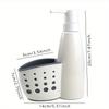 1PC Multifunction Liquid Dispenser Home Detergent Storage Box Sponge Drain Rack Container Drainboard Soap Dish Organizer 2 In 1