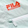 Fila Fusion Color Block Letter Print Hooded Work Jacket Women jackets Filter-Gray T11W227704F-GY