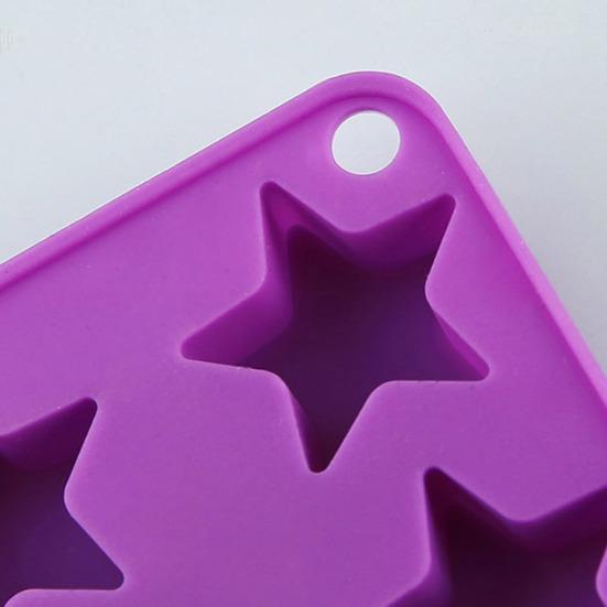 Star-Shaped Ice Cube Tray Food-Grade Silicone Ice Mold for Chocolate Candy Easy-Release Heat-Resistant Baking Tool for Home Party