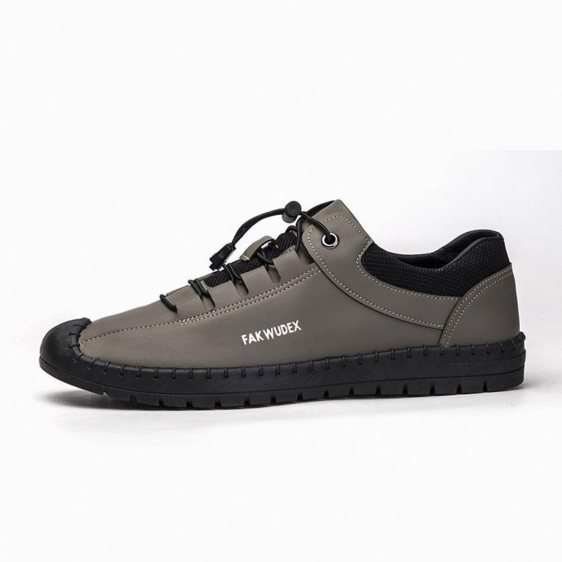 2025 Spring New Men's Shoes Soft-soled Casual Driving Shoes Trendy Versatile Breathable Lightweight Board Shoes Middle-aged Dad Shoes