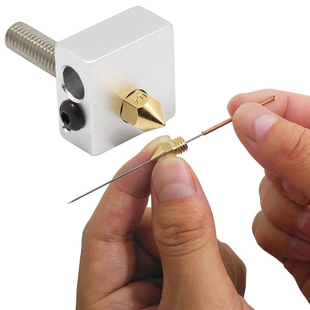 10Pcs 0.2mm 0.25mm 0.3mm 0.35mm 0.4mm Drill 3D Printers Parts Clean Tool  For V6 MK8 Nozzle