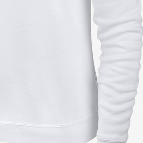 Nike Women's Solid Color Crew Neck Long Sleeve Sweatshirt in White