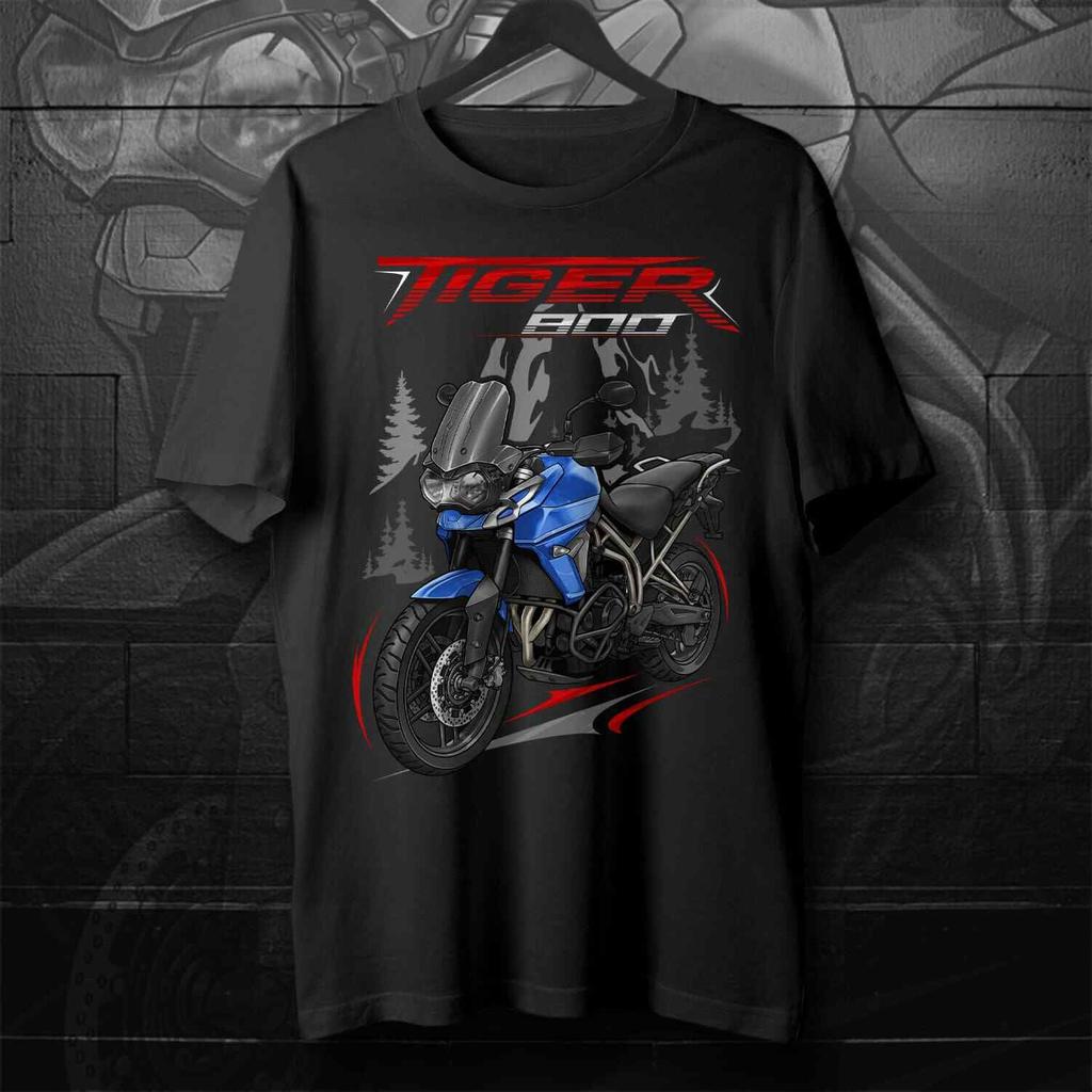 20182020 Models British Tiger 800 Motorcycle Fans TShirt 100 Cotton ONeck Short Sleeve Casual Mens Tshirt Rider Streetwear