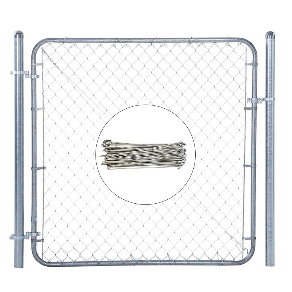 100pcs Multipurpose Stainless Steel Fence Fasteners Corrosions Resistant Fence Repair Ties for Home and Agricultural Use