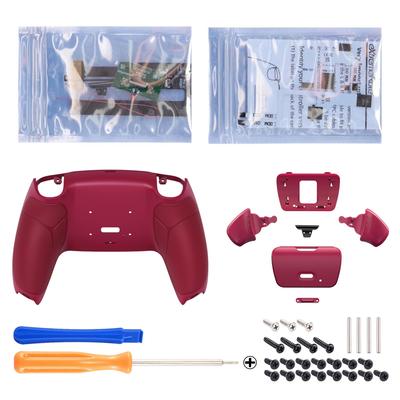 Sada eXtremeRate Pure Color Plastic Rise Remap Kit s programovatelnou gumou zadního pádla pro kompatibilitu s upgradovací deskou ovladače PS5 a přepracovaná