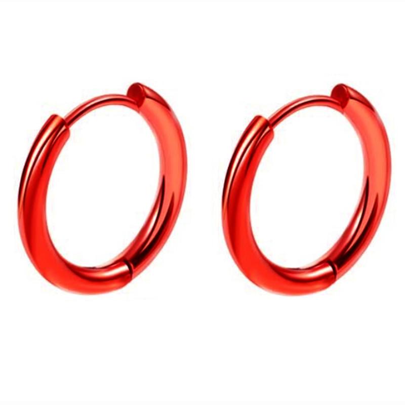 8/10/12/14/16/18/20mm Huggies Hoop Earring Helix Piercing Cartilage Hoops Tragus Earring Lobe Jewelry Pink Unisex Rook Earrings