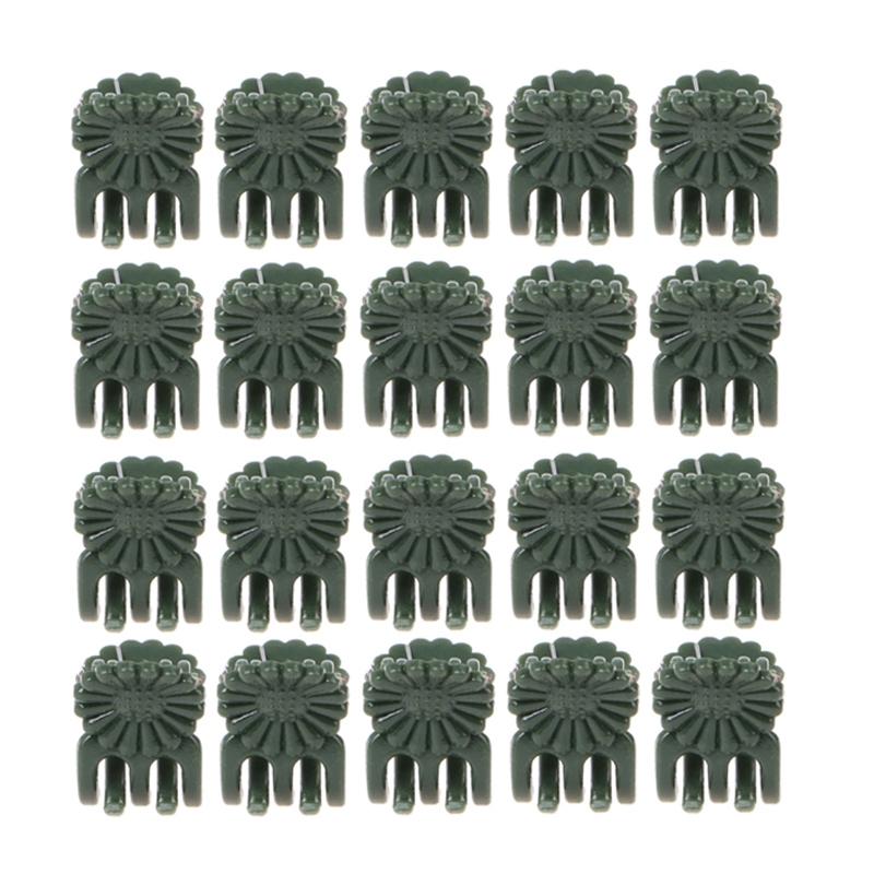 

20/50 шт. Пластиковые зажимы для стеблей орхидей, зажимы для поддержки лоз растений, зажим для выращивания цветов в вертикальном положении, садовые фиксирующие аксессуары для поддержки растений