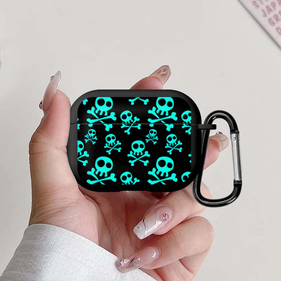 Case For Airpods 3 Pro3 2 Pro Pro2 4 1 Earphone Cases Cover Terrifying Skull Head