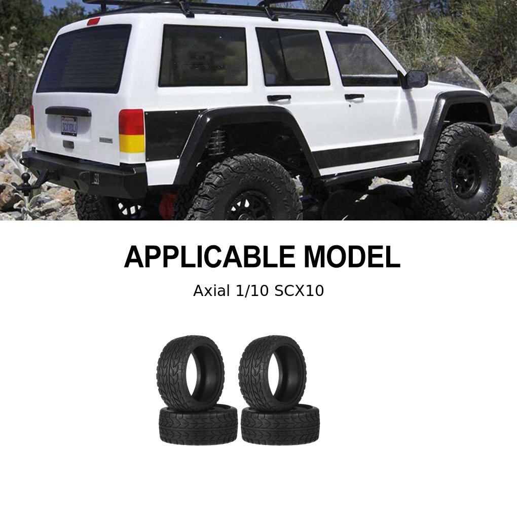 1.9 Inch Rubber Wheel Tires For 1/10 90046 94122 On-Road Vehicles RC Car Part