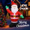 7.87FT Christmas Inflatable Toys with LED Light Santa Claus Wave Hand Supplies Home Ornament Festive Gift Xmas Yard Decoration