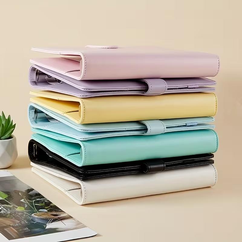 New Vintage Refillable Notebook File Folder Notepad Cover Leather Ring Binder Office Supplies
