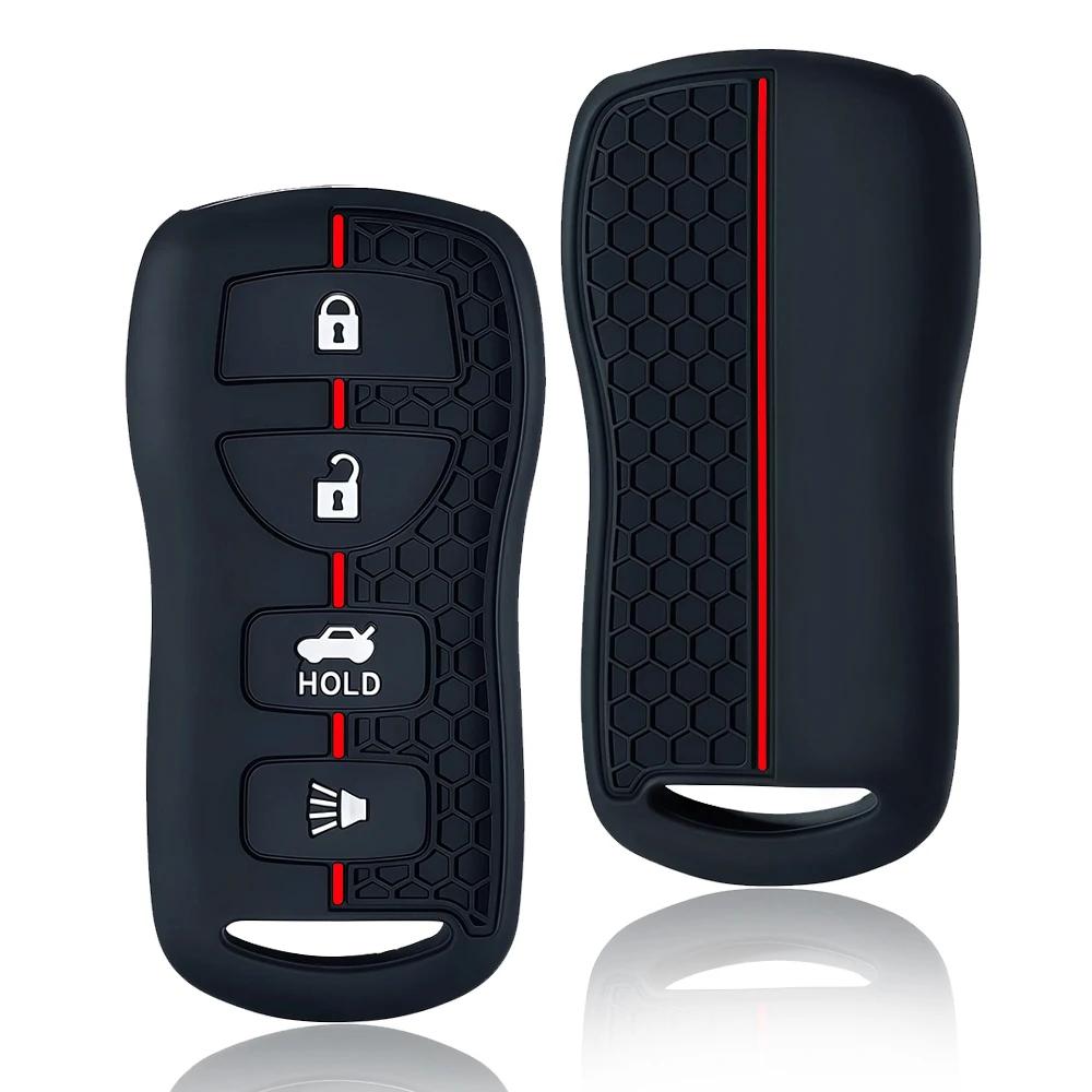 Silicone Car Key Cover Case For Nissan Tiida Sentra X-Trail T30 Altima Frontier Armada Maxima For Infiniti Qx56 Ja60 Fx35 Fx 35