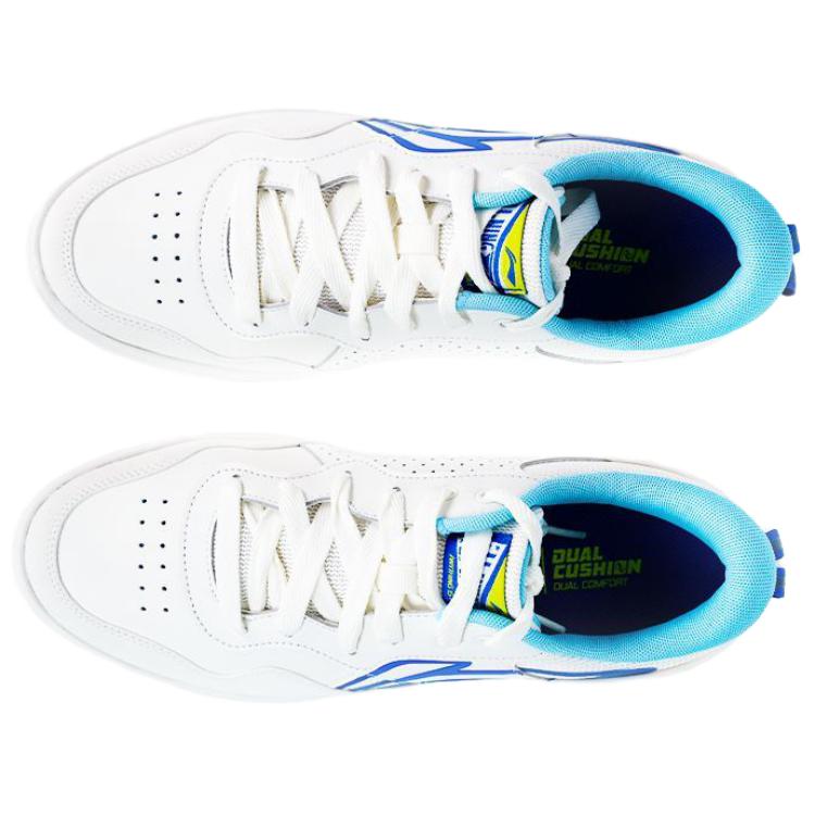 Li Ning Common 80s Coverage Slip Resistant And Abrasion Resistant Low top Skateboard Shoes Men's Champagne White AGCV207-1