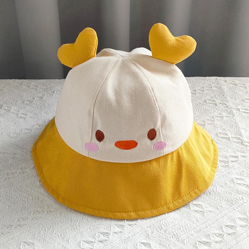 Kids Sun Hat Wide Brimmed Bucket Hat Cartoon Outdoor Children's Hat