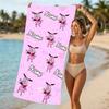 Customizable personalized beach towels Courage the Cowardly Dog themed designs.Suitable for the beach, yoga, sports;ideal as beach accessories