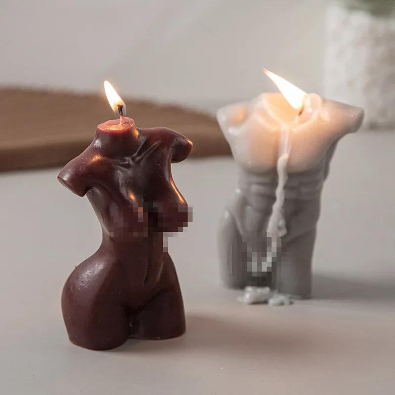 Aromatherapy Candles Male and Female Bodies Creative Handmade Candle Ornament Gift