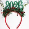 2026 Nyttårshårbøyle med Tallogo Fargerik Design Hårbøyle Festantrekk Nyttårsfeiringstilbehør