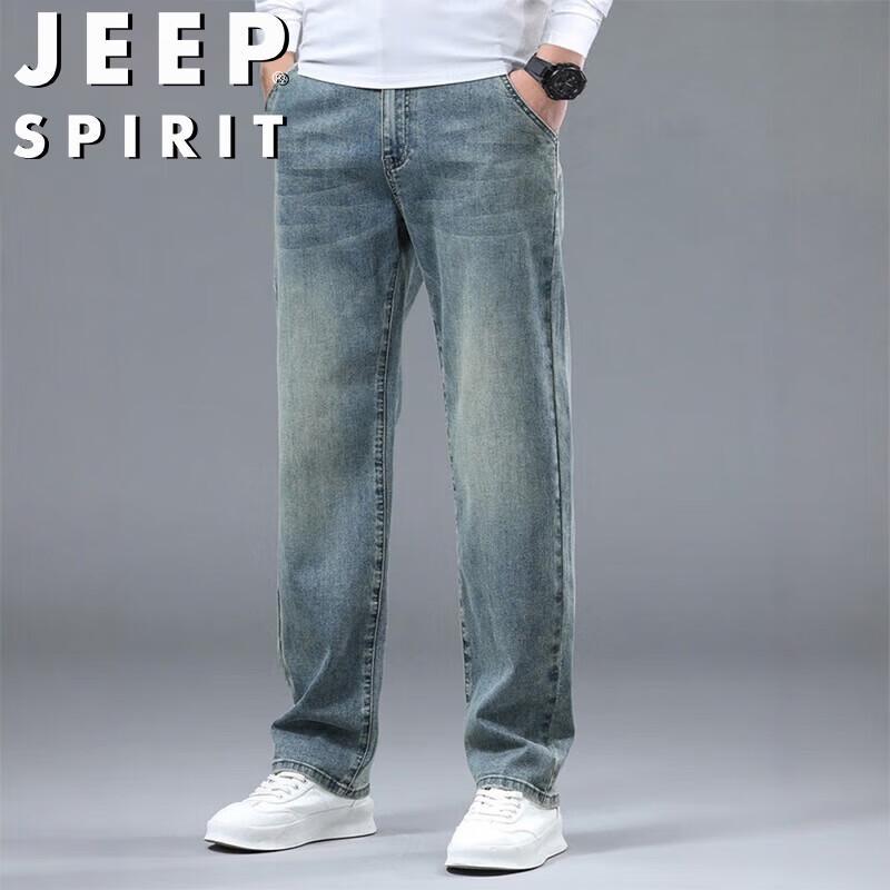 JEEP SPIRIT Men's Relaxed Straight Jeans
