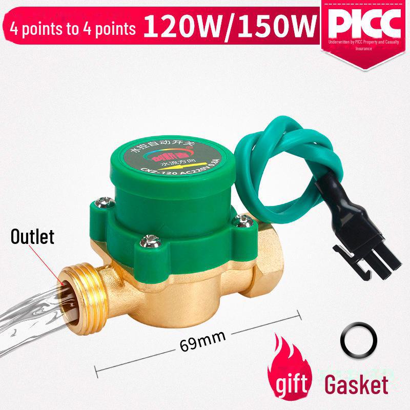 1-Inch Water Flow Sensor Switch for Household Hot and Cold Water Booster Pump Controller