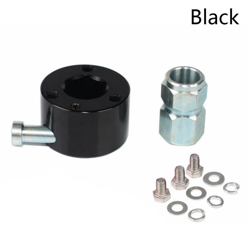 Car Steering Wheel Quick Release Disconnect Hub 3//4/" Shaft Aluminum Silver
