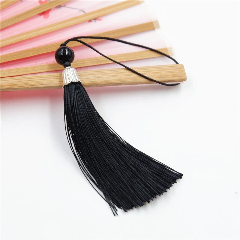 Material Antic DIY Lung cu Franjuri pentru Urechi, Mare, Pandantiv Nod Chinezesc, Articol de Păr, Accesorii Bijuterii Agățate pentru Urechi din Mătase de Gheață