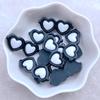 10Pcs New Cute 13*30mm Resin Heart Shaped Glasses Series Flat Back Fit Phone Deco Parts Embellishments For Hair Bows Accessories