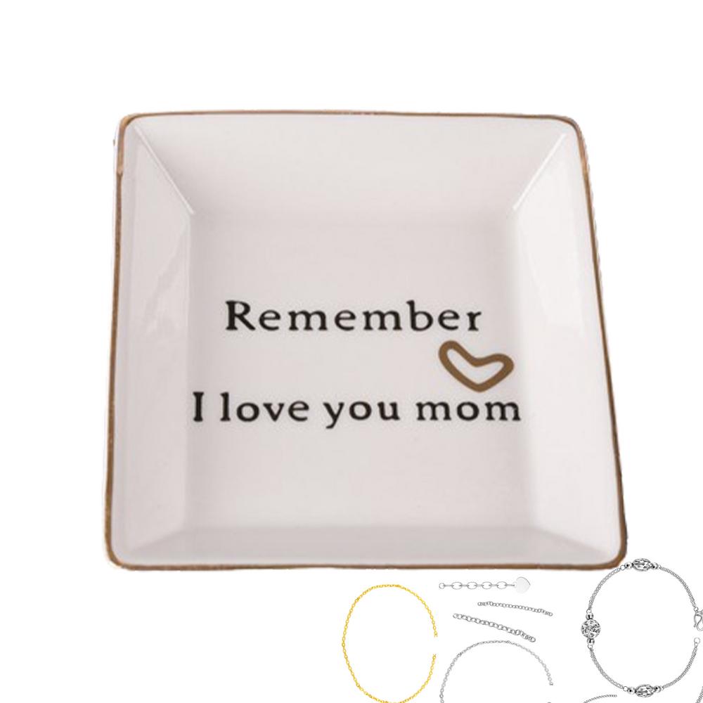 Jewelry Tray Square Elegant Trinket Organizer Ceramic Jewelry Tray For Earrings Bracelets Necklaces Hair Clips Bathroom Toilet